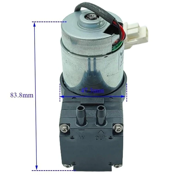 Alt view image 7 of 8 - Brushless Motor Vacuum Air Pump DC 12V -80KPa Micro Diaphragm Negative Pressure Suction Pump