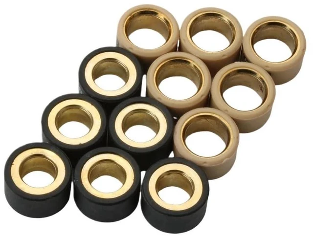 Alt view image 5 of 6 - Compatible With 125cc 150cc 4KL-E7632-00 6PC Variator Roller 9g 13g 14g Weights 20x12mm(20x12mm 13g)