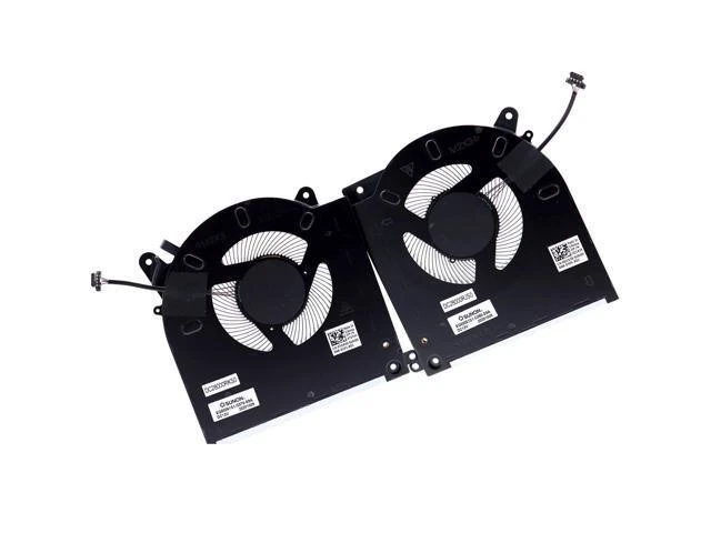 Alt view image 6 of 10 - Deal4GO CPU Cooling Fan 0D1X38 D1X38 EG50061S1-C080-S9A w/GPU Cooler Fan 0TG9V0 TG9V0 EG50061S1-C070-S9A Set Replacement for Dell Alienware M15 R3 ALWM15R3