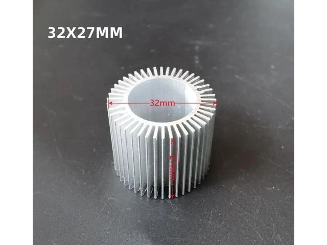 Alt view image 2 of 2 - 32x27mm Aluminium Heat Sink for 20W 30W 50W 100W High Power COB LED Light