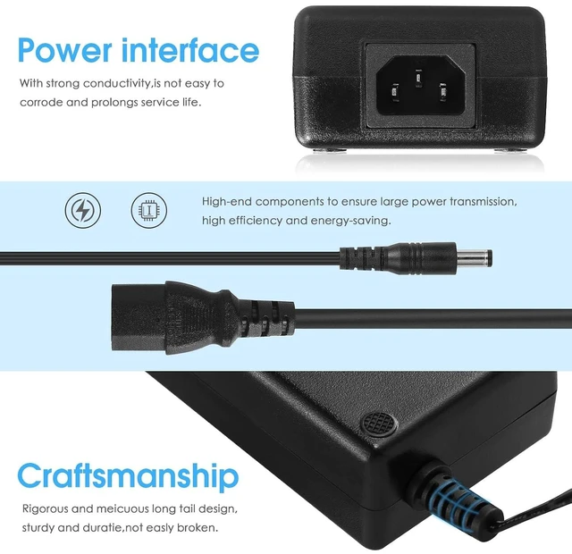 Alt view image 11 of 14 - 180W 36V/5A DC Power Supply Adapter Charger AC 100-240V Transformer