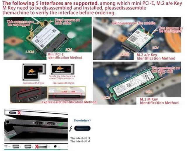 Alt view image 7 of 10 - EXP GDC Notebook External PCI-E Discrete Graphics Beast Series External Laptop Docking Station Mini PCI-E/M.2 A Key No Power (Mini PCI-E)