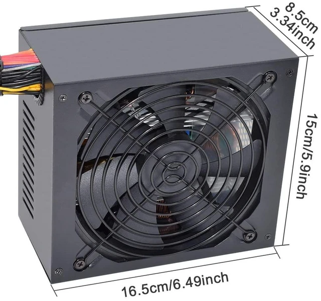 Alt view image 8 of 12 - 1600W Mining Power Supply, ATX PC Antminer PSU Support 6 GPU for Bitmain Ethereum Bitcoin Mining Rig with Auto-Thermally Controlled Fan Supply