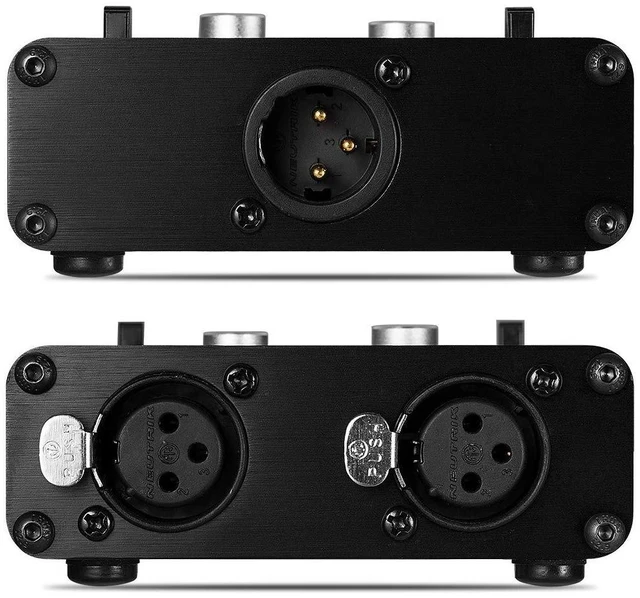 Alt view image 13 of 14 - 2 Way XLR Balanced Stereo Audio Switcher Passive A/B Mini Switch Box Mixer Sound Splitter (KN102, 2-IN-1-OUT)