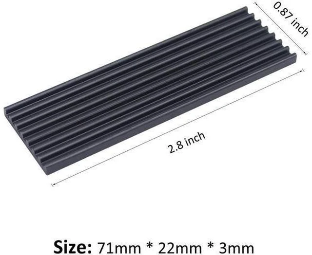 Alt view image 7 of 8 - 2 Pack PCIe NVMe M.2 SSD Heatsinks Cooler with Nano Silicone Thermal Pad