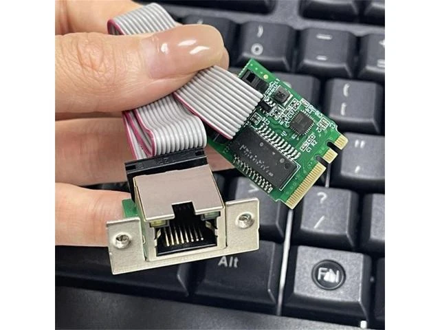 Alt view image 2 of 2 - M.2 A-Key and E-Key Adapter Card to Single RJ45 Port 10/100/1000 Ethernet Card for Desktop PCs