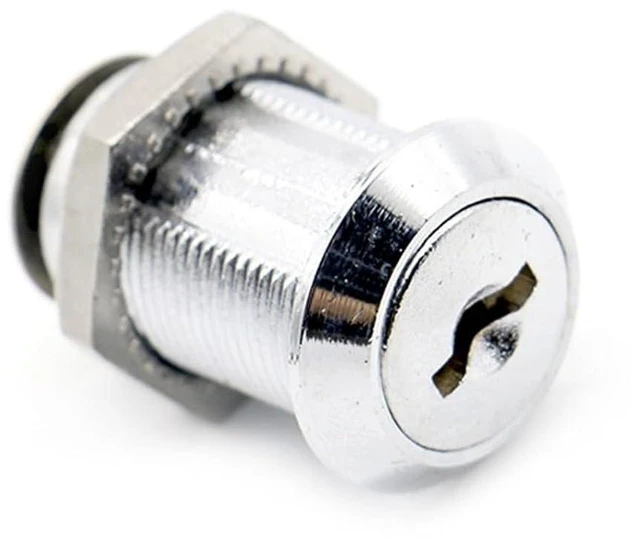 Alt view image 8 of 8 - Cam Cylinder Locks Door Padlock Lock with Iron Key 1Pcs(16mm Different Key)