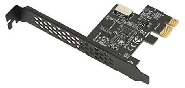 Alt view image 6 of 10 - GOWENIC PCIE to USB 3.2 Expansion Card, USB3.2 Gen1 5Gbps PCI Express Card, PCIE X1 to USB3.2 Gen1 Type E 20PIN Expansion Card, for Desktop Front Type C, for WINXP 7 8 10 11