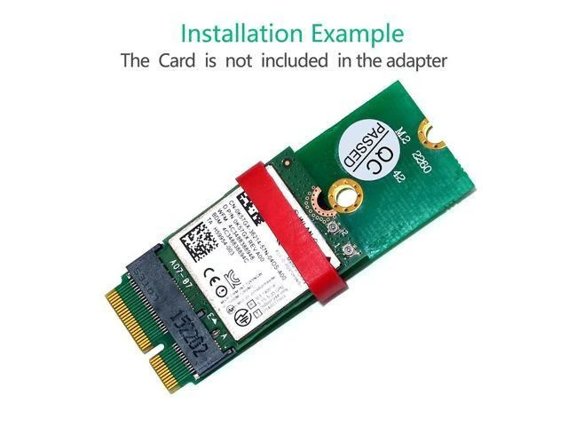 Alt view image 8 of 12 - QINDIAN Add On Card Converter M.2 E Key Adapter Raiser Key E to Key E Riser Card for Intel 7265/8260/8260/9260 M2 WiFi Cards