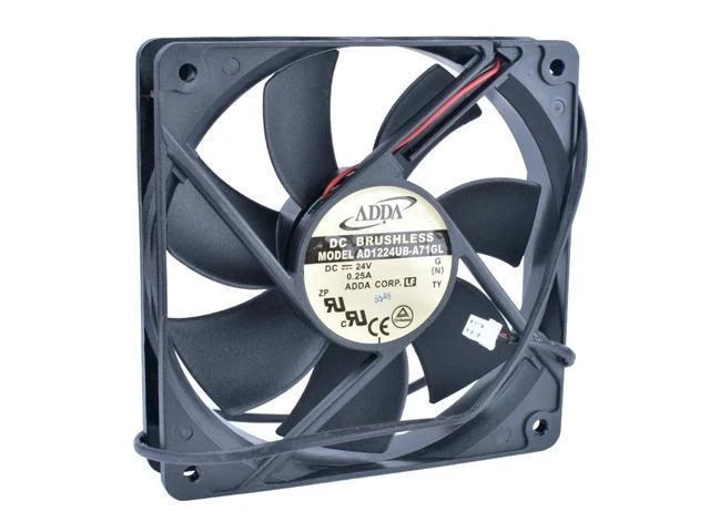 Alt view image 3 of 3 - COOLING REVOLUTION AD1224UB-A71GL 12cm 120mm fan12025 120x120x25mm 24V 0.25A Double ball bearing inverter IPC server cooling fan