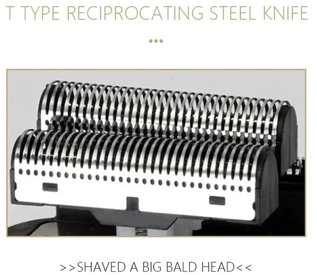 Alt view image 7 of 8 - Replacement BladeKM-2028 2027 TX8 Blades Set Hair Trimmer Clipper Barber Shaving Accessories(2pcs Blade)