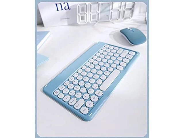 Alt view image 10 of 10 - PboyiqiS Keyboard Case for iPad 6th/5th Generation, Case for 9.7 inch iPad6/iPad5/Air2/Pro9.7 Keyboard with Mouse, Cute Round Key Detachable Keyboard Case with Pencil Holder, Yellow