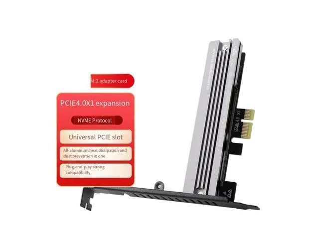 Alt view image 10 of 11 - Ageryu M.2 SSD NVME To PCIE 4.0 X1/X4/X8/X16 Converter Adapter With Heatsink PCI Express Expansion Card For Desktop PC