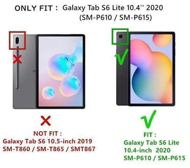Alt view image 7 of 10 - HENGHUI Keyboard Case for Galaxy Tab S6 Lite 10.4 inch Keyboard Case Cute Round Key Color Keyboard Wireless Detachable BT Keyboard Cover with S Pen Holder (Pink)