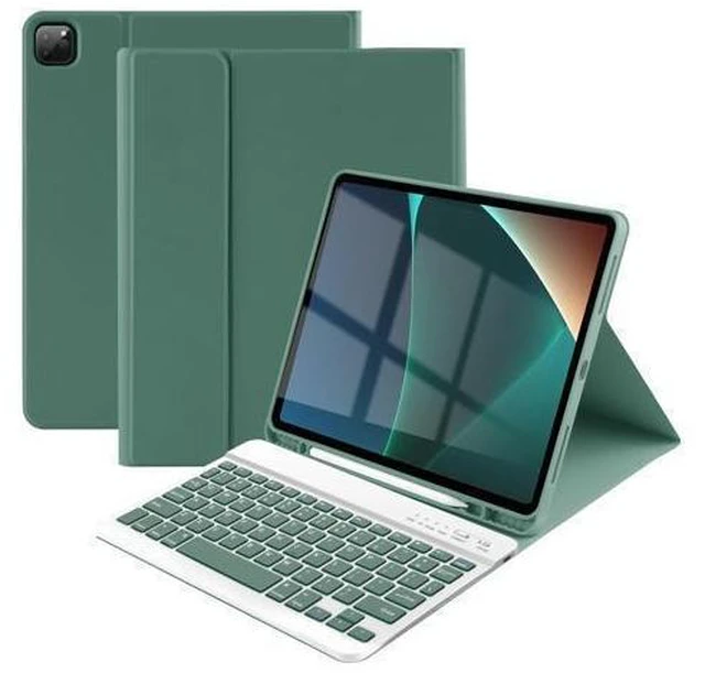 Alt view image 6 of 10 - TaIYanG iPad Air 13 inch M2 2024 Case with Keyboard iPad Pro 12.9 6th Generation 2022 Case with Detachable Wireless Keyboard for iPad Pro 12.9 5th 2021 Case with Pencil Holder-Auto Sleep/Wake