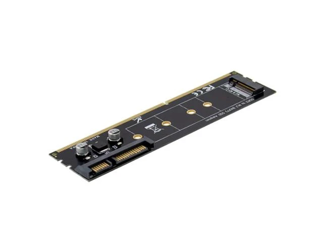 Alt view image 8 of 10 - DDR3 Memory Slot M.2 SSD to SATA Expansion Board DDR3 to M.2 NGFF SSD Adapter for Laptop PC