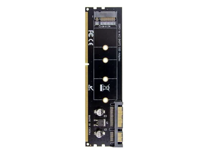 Alt view image 9 of 10 - DDR3 Memory Slot M.2 SSD to SATA Expansion Board DDR3 to M.2 NGFF SSD Adapter for Laptop PC