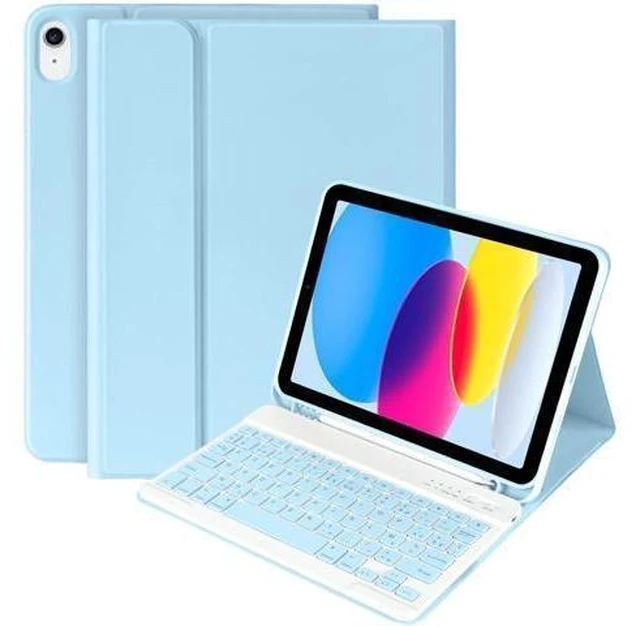 Alt view image 8 of 14 - iPad 10th Generation Case with Keyboard(10.9",2022)(Only Compatible with 10th Generation 2022)-Keyboard Case with Pencil Holder,Detachable Bluetooth Keyboard Smart Case for iPad 10.9" 10th Gen(2022)