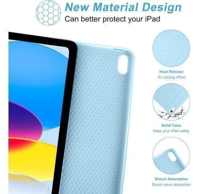 Alt view image 12 of 14 - iPad 10th Generation Case with Keyboard(10.9",2022)(Only Compatible with 10th Generation 2022)-Keyboard Case with Pencil Holder,Detachable Bluetooth Keyboard Smart Case for iPad 10.9" 10th Gen(2022)