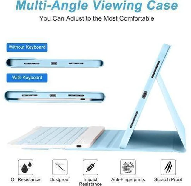 Alt view image 13 of 14 - iPad 10th Generation Case with Keyboard(10.9",2022)(Only Compatible with 10th Generation 2022)-Keyboard Case with Pencil Holder,Detachable Bluetooth Keyboard Smart Case for iPad 10.9" 10th Gen(2022)