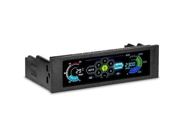 Alt view image 8 of 10 - 2019 New Hot CPU Cooler Drive Bay PC Speed Controller LCD Front Panel for Desktop CPU Fan Cooler Desktop Fan Controller