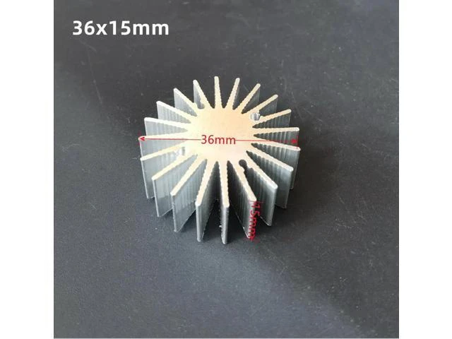 Alt view image 2 of 2 - 36x15mm Aluminium Heat Sink for 20W 30W 50W 100W High Power COB LED Light