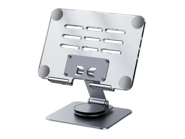 Alt view image 6 of 10 - Physowell transparent Tablet Holder,iPad Stand, 360 Rotating Base,Foldable Adjustable Tablet Stand,Tablet Stand for Desk,Compatible with iPad Pro Air Mini 4 to 12.9-inchTablet transparent