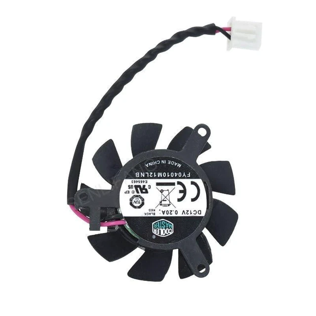 Alt view image 11 of 12 - New Graphics Card Fan FY04010M12LNB DC 12V 0.20A 37x37MM 2Lines