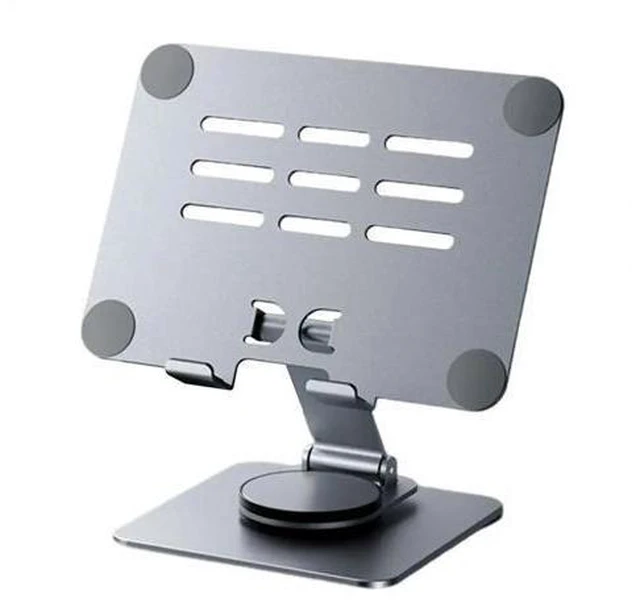 Alt view image 7 of 12 - Physowell Tablet Holder,iPad Stand, 360 Rotating Base,Foldable Adjustable Tablet Stand,Tablet Stand for Desk,Compatible with iPad Pro Air Mini 4 to 12.9-inchTablet