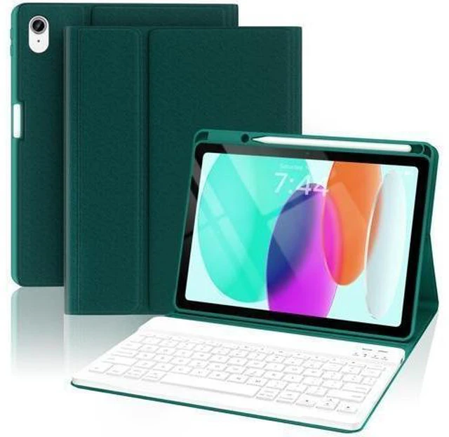 Alt view image 6 of 10 - OPAKIT Keyboard Case for iPad 10th Generation 2022 & A16 11th Generation 2025(10.9/11 inch), Detachable Wireless Keyboard, Stand Folio Keyboard Case with Pencil Holder for New iPad 10th Gen 2022-Teal
