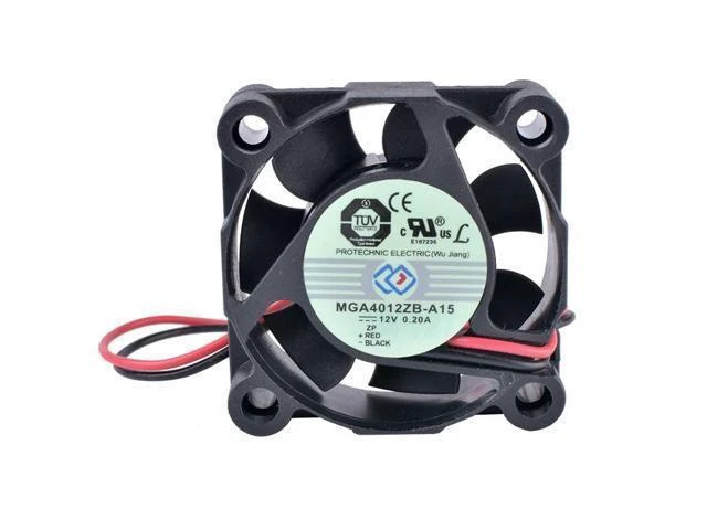 Alt view image 10 of 11 - MGA4012ZB-A15 4cm 40mm 4015 12V 0.20A 2-wire double ball bearing large air volume cooling fan
