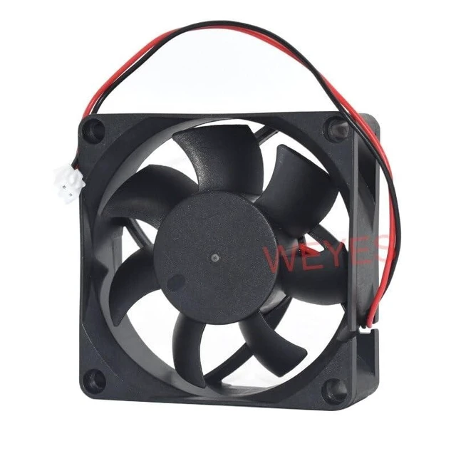Alt view image 8 of 9 - New 7CM Computer Fan HDH0712UA 70x70x25MM 7025 DC12V 0.35A 2Lines Square Cooling