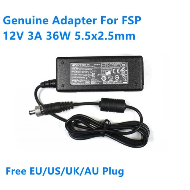 Alt view image 3 of 4 - 12V 3A 36W 5.5x2.5mm FSP FSP036-RAB FSP036-RBBN2 Switching Power Supply AC Adapter For Monitor Charger