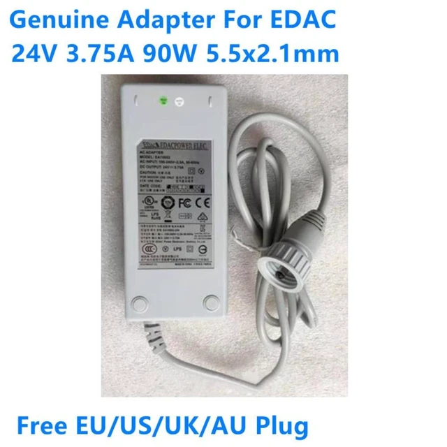 Alt view image 3 of 4 - 24V 3.75A 90W EA10952 EA10952E EA10952-240 Power Supply AC Adapter For ECOVACS WINBOT WB10 W920 W950 880 WI EDAC Charger