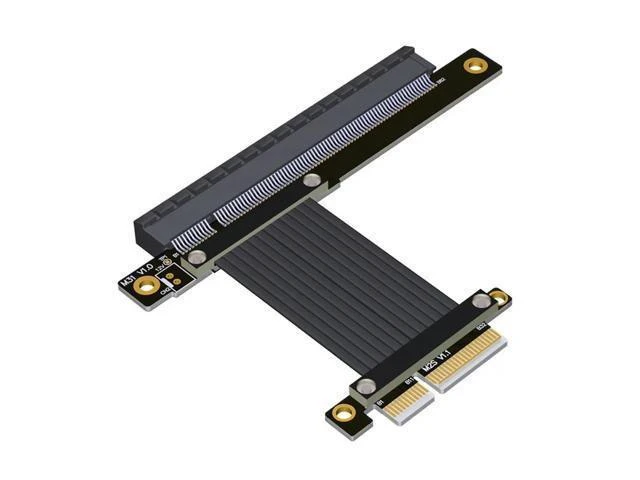 Alt view image 10 of 11 - PCI-E 4.0 X4 To X16 Extension Cable Riser Cable Pcie X4 64G/Bps Adapter Cable For RTX3090 Rx6800xt Graphics 20CM