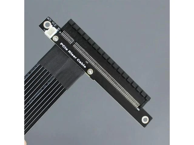Alt view image 9 of 11 - PCI-E 4.0 X4 To X16 Extension Cable Riser Cable Pcie X4 64G/Bps Adapter Cable For RTX3090 Rx6800xt Graphics 20CM