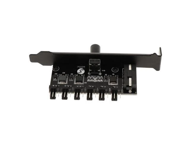 Alt view image 7 of 10 - 4-Pin Power 6 Channels PC Case CPU Splitter Cooler Cooling Fan Speed Controller for PC Fans 4 Pins 6 Ways