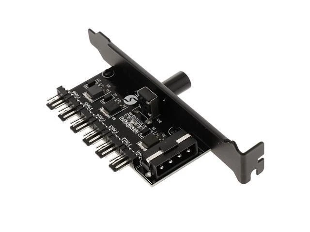 Alt view image 6 of 10 - 4-Pin Power 6 Channels PC Case CPU Splitter Cooler Cooling Fan Speed Controller for PC Fans 4 Pins 6 Ways