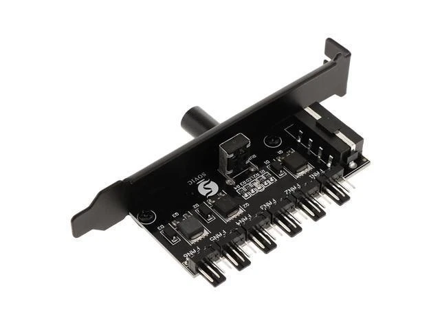 Alt view image 8 of 10 - 4-Pin Power 6 Channels PC Case CPU Splitter Cooler Cooling Fan Speed Controller for PC Fans 4 Pins 6 Ways