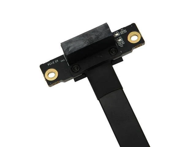 Alt view image 10 of 11 - 4X PCIE X1 Riser Cable Dual 90 Degree Right Angle Pcie 3.0 X1 To X1 Extension Cable 8Gbps PCI Express 1X Riser Card 20Cm