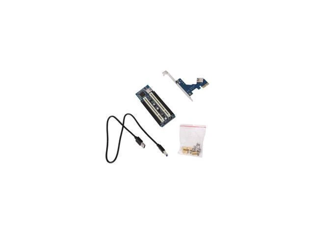 Alt view image 13 of 14 - Weastlinks Desktop PCI-Express PCI-e to PCI Adapter Card PCIe to Dual Pci Slot Expansion Card USB 3.0 Add on Cards Convertor
