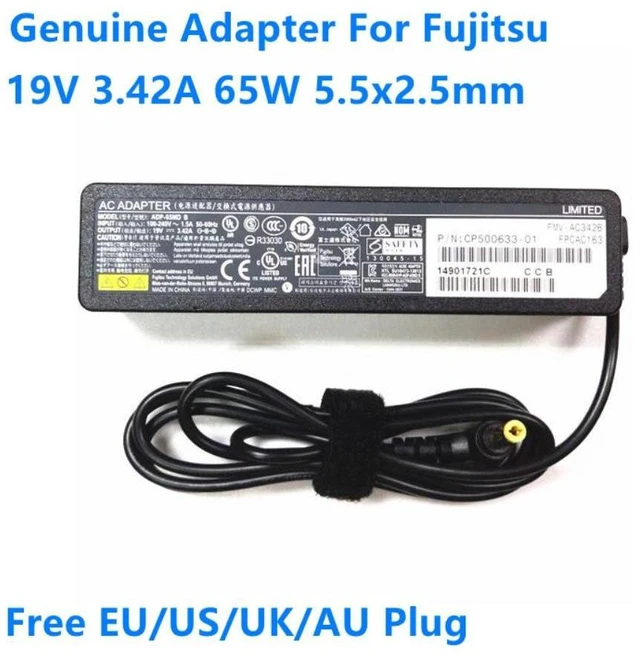 Alt view image 3 of 4 - 19V 3.42A 65W ADP-65MD B A13-065N2A PXW1934N AC Adapter For Fujitsu Lifebook E753 U772 C44 Laptop Power Supply Charger