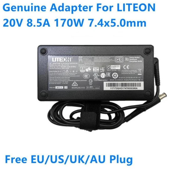 Alt view image 3 of 4 - 20V 8.5A 7.4x5.0mm PA-1171-72 170W Power Supply AC Adapter For LITEON Laptop Charger