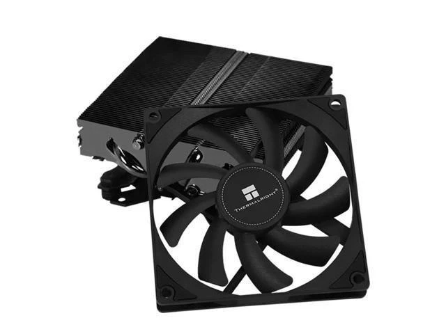 Alt view image 10 of 10 - AXP90 FULL BLACK 47mm 4 Heatpipe low profile Case CPU Cooler MINI ATX HTPC CPU Cooling For intel 1155 1156 AM4