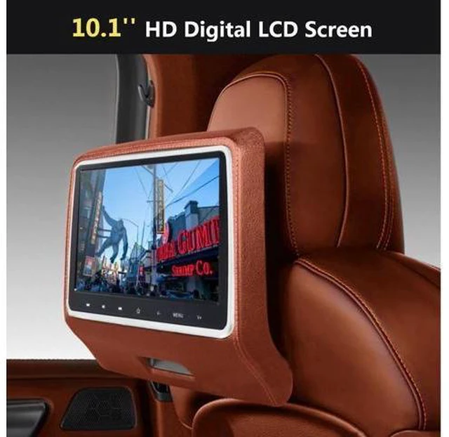 Alt view image 6 of 10 - 10.1'' Car LCD Video Headrest Monitor SD USB MP5 Radio CD DVD Player IR/FM Game