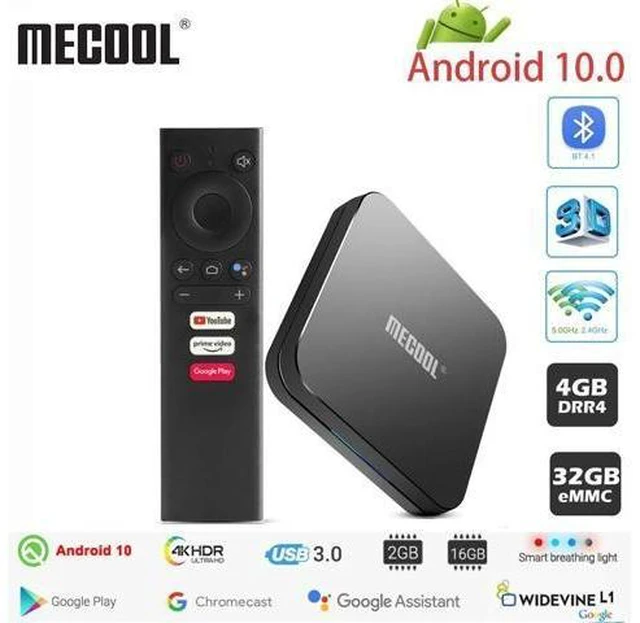 Alt view image 6 of 10 - KM9 PRO Android 10.0 TV Box Amlogic S905X2 4G DDR4 32G ROM 4K Google Certified Android 9 ATV Smart TV Box Voice Control