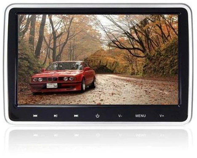 Alt view image 7 of 10 - 10.1'' Car LCD Video Headrest Monitor SD USB MP5 Radio CD DVD Player IR/FM Game