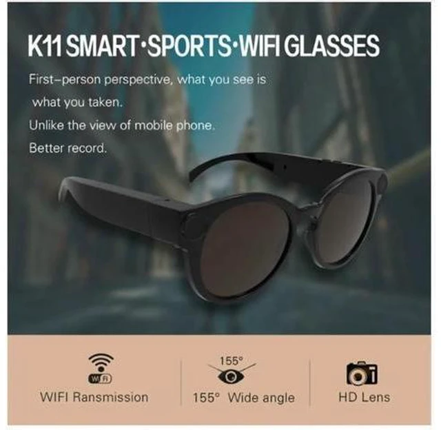 Alt view image 7 of 10 - Glasses WiFi Mini Camera HD 1080P DVR Video Audio Recorder Portable Outdoor Sport Sunglasses Cam Micro IP Camcorder