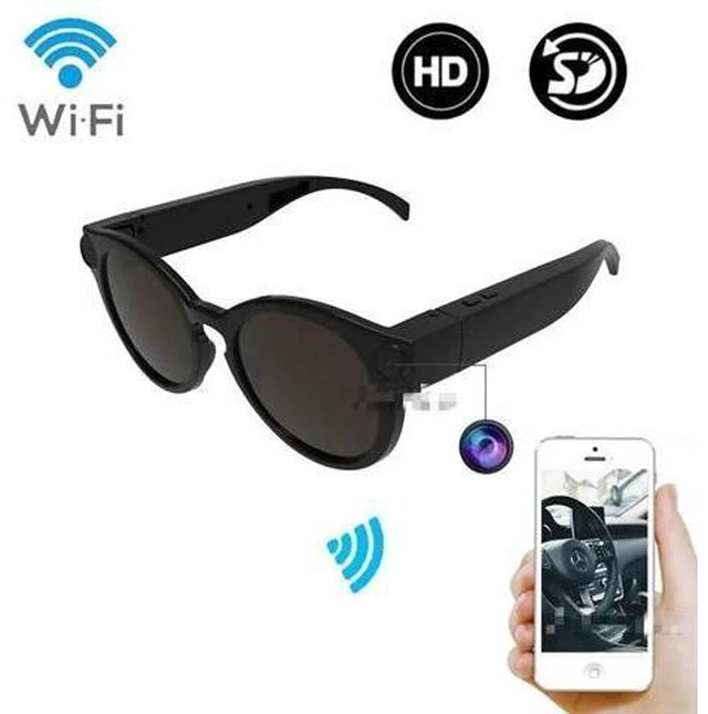 Alt view image 6 of 10 - Glasses WiFi Mini Camera HD 1080P DVR Video Audio Recorder Portable Outdoor Sport Sunglasses Cam Micro IP Camcorder