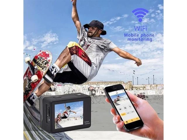 Alt view image 8 of 10 - 4K Ultra HD Action Camera WIFI Touch Screen 12MP 30m Go Waterproof Pro Sport DV 170D Video Helmet Sport Camera Remote control
